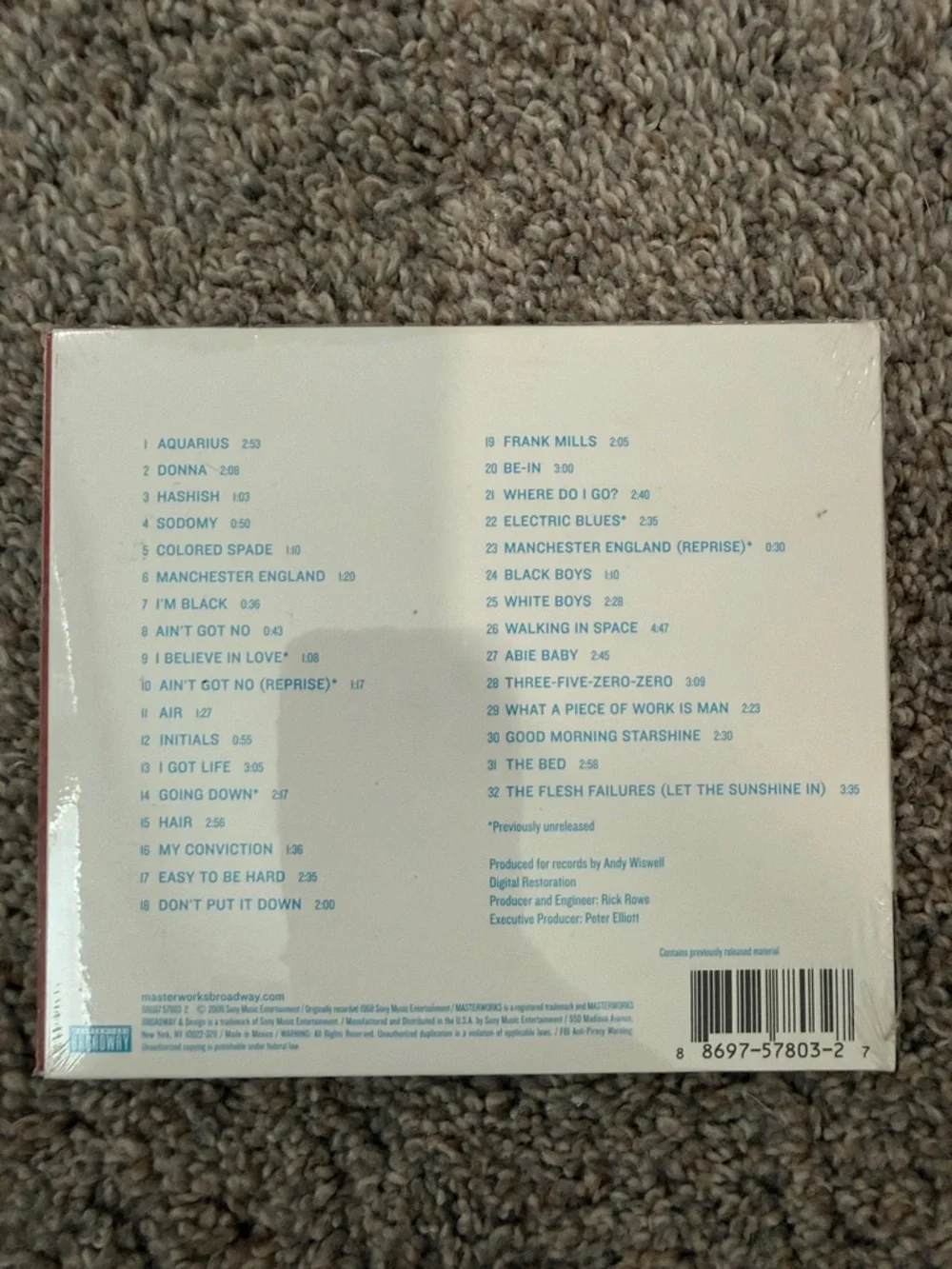 HAIR Original Broadway Cast Recording - Multicolor Artwork - Picture 2 of 5